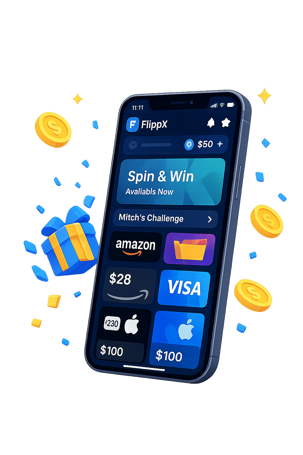 FlippX app interface